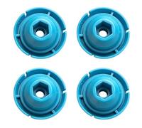 Confezione da 4 dischi adesivi compatti realizzati in ABS con testa di spinta da 50 mm che offrono una forte spinta e aperture da 8 mm e 14 mm, piastra di spinta in ABS ad alta spinta