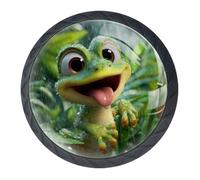 Confezione da 4 divertenti pomelli decorativi per cassetti per armadi alla moda, pomelli per comò, maniglie per armadi e cassetti, 3,5 cm