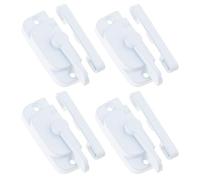 Confezione Da 4 Eleganti Camme Bianche Serratura Per Finestra Scorrevole Verticale E Orizzontale Robusta Costruzione In Lega Alluminio Serratura Per Finestra Sospesa