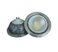 Confezione da 4, faretto LED COB AR111 7W DC12V lampada ES111 in alluminio | G53/GU10(Warm white,GU10 7W)