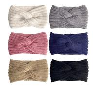 Confezione Da 4 Fasce Per Capelli Per Bambini, Fasce Elastiche Per Bambini, Fasce Invernali Lavorate A Maglia, Fasce Calde A Righe, Fasce Antiscivolo, Fasce Versatili Per Donna