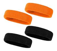 Confezione da 4 Fasce per L'Assorbimento del Sudore, Fasce per Lo Sport, Fasce per La Testa in Maglia, Fasce Elastiche per La Testa, Attrezzatura Sportiva, Adatte per La Corsa, Il Ciclismo, ECC.