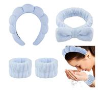 Confezione Da 4 Fasce Spa Bowknot Da Donna, Fasce Per Capelli Trucco Cosmetico Fasce Per Capelli Viso Polso Lavaggio Fasce Fasce Per Capelli Accessori Per Capelli Per Doccia Cura Della Pelle Bellezza