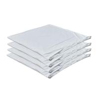 Confezione da 4 federe impermeabili a prova di piuma, con cerniera, 45,7 x 45,7 cm, per cuscini quadrati