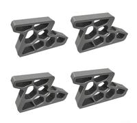 Confezione da 4 fermaporta per porte e mobili con fissaggio sicuro a pressione e struttura in plastica per stabilità e proteggere i binari delle finestre nel tempo