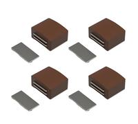 Confezione da 4 fermi magnetici per ante di armadietti, non richiede fori, forte forza magnetica per chiusura silenziosa