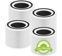 Confezione da 4 filtri di ricambio Core 300 per purificatore d'aria LEVOIT Core 300/300S, Core 300-RF, H13 True HEPA 3 in 1 con filtrazione a carbone attivo ad alta efficienza