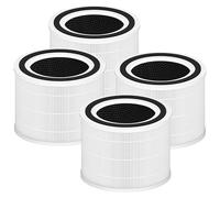 Confezione da 4 filtri di ricambio Core 300 per purificatore d'aria LEVOIT Core 300 e Core 300S, filtro di ricambio 3 in 1 H13 True HEPA, rispetto al pezzo # Core 300-RF (bianco)