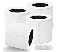 Confezione da 4 filtri di ricambio per mini purificatore d'aria Core compatibili con purificatore d'aria LEVOIT Core Mini, filtro di ricambio 3 in 1 H13 Grade True HEPA, rispetto alla parte # Core