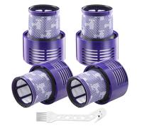 Confezione da 4 filtri HEPA con spazzola di pulizia per Dyson V10 SV12, V10 Cyclone Series, V10 Absolute, V10 Animal, V10 Total Clean. Accessori Filtro Dyson V10 possono filtrare efficacemente l'aria