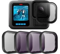 Confezione da 4 filtri per lenti CPL ND8 ND16 ND32 per GoPro Hero 13 nero, densità neutra e filtro polarizzatore circolare per accessori Go Pro Hero 13