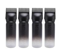 Confezione da 4 flaconi applicatore con pettine per olio per capelli, applicatore per olio per capelli alla radice, per Medicina Cura e Tintura dei Capelli Negozi di Barbiere
