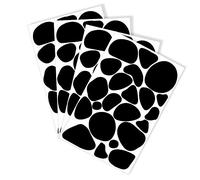 Confezione da 4 fogli/88 pois irregolari adesivi da parete per bambini con pois neri (da 1,5 a 5 cm) adesivi da parete dalmata adesivi da parete per soggiorno Packwith®