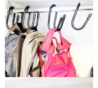 Confezione da 4 ganci grandi per appendere borse pesanti, borse, zaini, cappelli, cartelle, ecc., reggono fino a 9,1 kg