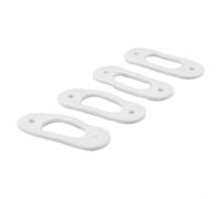Confezione da 4 guarnizioni in fibra per Vaillant Ecotec Plus 612 615 618 624 630 e Pro 24 28 camera elettrodo caldaie bianco 70 x 26,5 x 3 mm