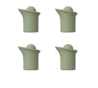 Confezione da 4 guarnizioni universali per bottiglie vino, birra e condimenti, struttura in silicone, design unico, sapore del vino