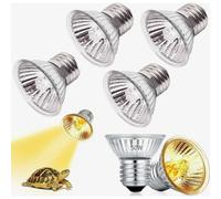 Confezione da 4 lampade riscaldanti per tartarughe, lampade per rettili che prendono il sole, lampadine riscaldanti da 50W, lampade per terr