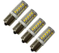 Confezione da 4 lampadine HQRP 3W BA15s 33 led per 1129 1141 1156 lancia viag...