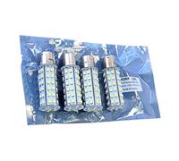 Confezione da 4 lampadine HQRP BA15s 66 led SMD3528 bianche per ricambio 93 3...