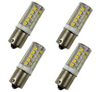 4-Pack HQRP BA15S Base Bianca 33 LED Per 1141 Casita RV Luce Interna