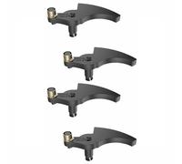 Confezione da 4 leve di ricambio per tagliaerba ABC + metallo, compatibili con Black & Decker ST7000 Model 1 ST7700 Model 1 ST7700 Model 2 (40 mm x 18,6 mm)