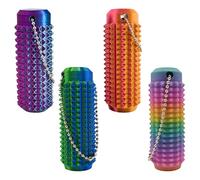 Confezione da 4 Little Ouchies Pain Fidget, Skills Borderline Massaggiatore per Dita, Portachiavi con Spiky Grippie, Giocattolo Sensoriale per Adulti, Pallina per Agopressione Stimolante per il Dolore