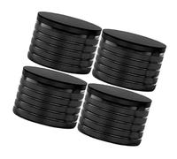 Confezione da 4 livellatori per gambe dei mobili con altezza di regolazione da 23 mm a 37 mm, in alluminio, con cuscinetto regolabile in altezza, non scivola