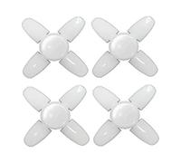 Confezione da 4 luci LED per garage Lampada da soffitto per garage a vite 2800LM 28W E26 / E27 Lampada per luce diurna con 4+1 pannelli regolabili per officina Magazzino Ripostiglio Fienile Negozio S