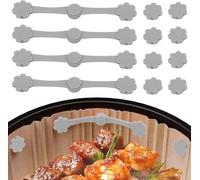Confezione da 4 magneti per carta da forno Airfryer, set di fibbie magnetiche in silicone per carta pergamena, magneti per friggitrice ad aria calda, accessori per Ninja Philips Cosori (B)