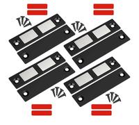Confezione da 4 magneti per porte magnetiche, colore nero, Heavy Duty armadietto, 30 Lb, con chiusura a doppio magnete per camper, cucina, armadio, porta fienile