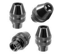 Confezione da 4 mandrini a cambio rapido per utensili rotanti Dremel - Adattatore per mandrino a 3 ganasce interamente in metallo da 1/32" a 1/8", compatibile con Dremel 395 3000 4000 4300 8220 3000