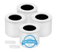 Confezione da 4 mini filtri di ricambio per purificatori d'aria LEVOIT Core Mini-P, ricambio 3 in 1 per Mini-RF