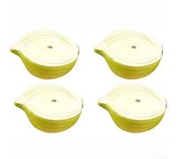 Confezione da 4 modelli di cipolle artificiali con connessione magnetica, decorazione realistica di verdure simulate per esposizione della cucina e centrotavola per feste, 8,3 cm (ciano-blu)