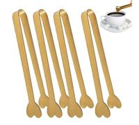 Confezione da 4 mollette dorate per cubetti di zucchero - mollette da caffè, mollette per ghiaccio per caffè e cucina | set di pinze da tavola attraenti dorate per tè, caffè, antipasti, dessert