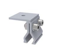 Confezione da 4 morsetti di montaggio per pannelli solari in lega di alluminio per tetti in metallo ondulato e piastrelle - Staffa fotovoltaica con viti in acciaio inossidabile