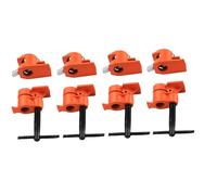 Confezione da 4 morsetti per tubi per incollaggio legno, morsetti per tubi in ghisa da 1/2", resistenti per lavorazione del legno, falegnameria, banco da lavoro, morsetti a sgancio rapido per tubi