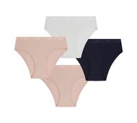 Confezione da 4 mutandine, POCKET Rosa 14 anni - 156 cm Tinta unita