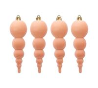 Confezione da 4 ornamenti natalizi vellutati da appendere, eleganti decorazioni per albero di Natale, decorazioni per la casa e le vacanze