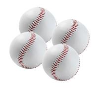 Confezione da 4 pallina da baseball,palle da baseball,palline da baseball morbide,palle allenamento baseball,palla da baseball poli gomma,Softball Sport Formazi,oneda 9 pollici per partite di baseball