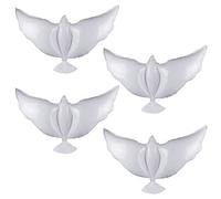Confezione da 4 palloncini con piccioni, palloncini giganti in pellicola, palloncini per colomba della pace, palloncini commemorativi, cene, compleanni, matrimoni, palloncini decorativi