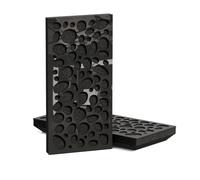 Confezione da 4 pannelli decorativi acustici stretti | 50 x 25 cm | Assorbimento acustico e controllo dell'eco per interni della casa | Design moderno organico | Spessore modello-colore: [K3-53mm |