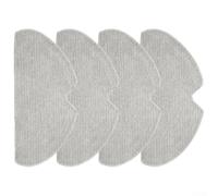 Confezione da 4 panni in microfibra per robot aspirapolvere Mova S10 e S10 Plus, colore grigio, parti di ricambio per una pulizia efficiente del pavimento in case con animali domestici e bambini
