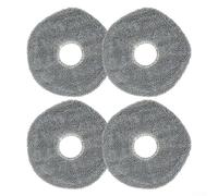 Confezione da 4 panni lavabili compatibili con robot aspirapolvere EUFY X9 e X9 Pro, panni di ricambio riutilizzabili in microfibra per una pulizia efficiente dei pavimenti, grigio (confezione da 4)