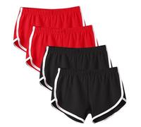 Confezione da 4 pantaloncini da corsa estivi da donna pantaloni caldi da donna allenamento palestra sport yoga fondo jogging pantaloncini da spiaggia costumi da bagno elastico in vita casual pantaloni