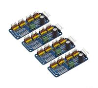 Confezione da 4 Pca9685 a 16 canali per scheda driver PWM con interfaccia I2C compatibile con ARDUINO, frequenza regolabile, risoluzione a 12 bit, per robotica e controllo LED
