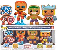 Funko POP 4 Pack Captain America & Iron Man & Hulk & Thor (Marvel) Special Edit