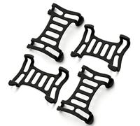 Confezione da 4 pezzi, colore nero, compatibile con Tractive DOG 6 GPS, supporto per collare per cani