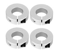 Confezione da 4 pezzi foro collare albero 19 mm, lega di alluminio, un pezzo unico, collare albero stile, 40 mm OD, 12 mm di spessore, con viti di fissaggio M5