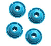 Confezione da 4 piastre di pressione ABS a sgancio rapido per pistole per colla, testina di stampa da 50 mm, migliora le prestazioni, compatibile con più modelli, portatile, 6 g