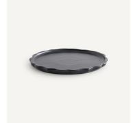 Confezione da 4 piatti da dessert in gres smaltato, Arigato Nero TU